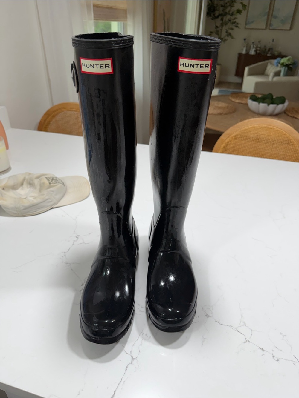 Women’s Black Hunter Boots Size 8